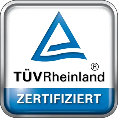 TÜV Rheinland zertifiziert